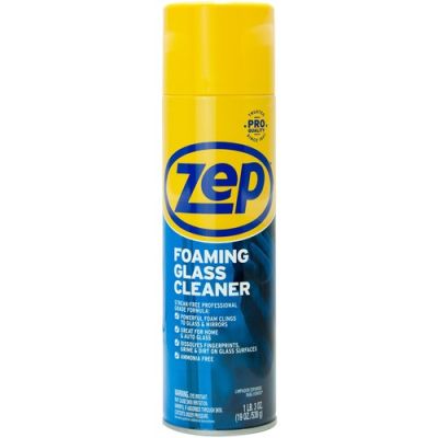 Zep ZUFGC19 Foaming Glass Cleaner Spray, 19 oz Can - 12 / Case