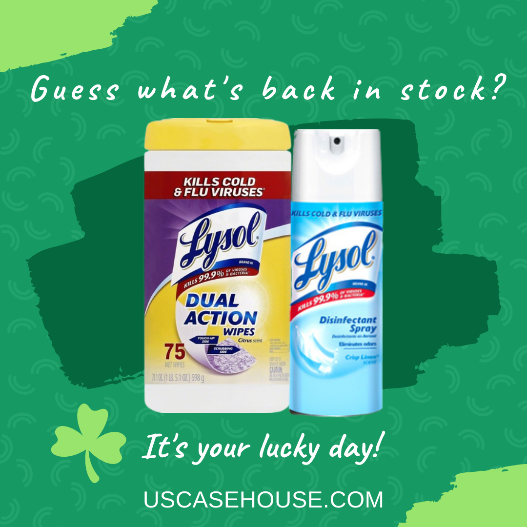 Lysol Disinfecting Spray and Cleaning Wipes