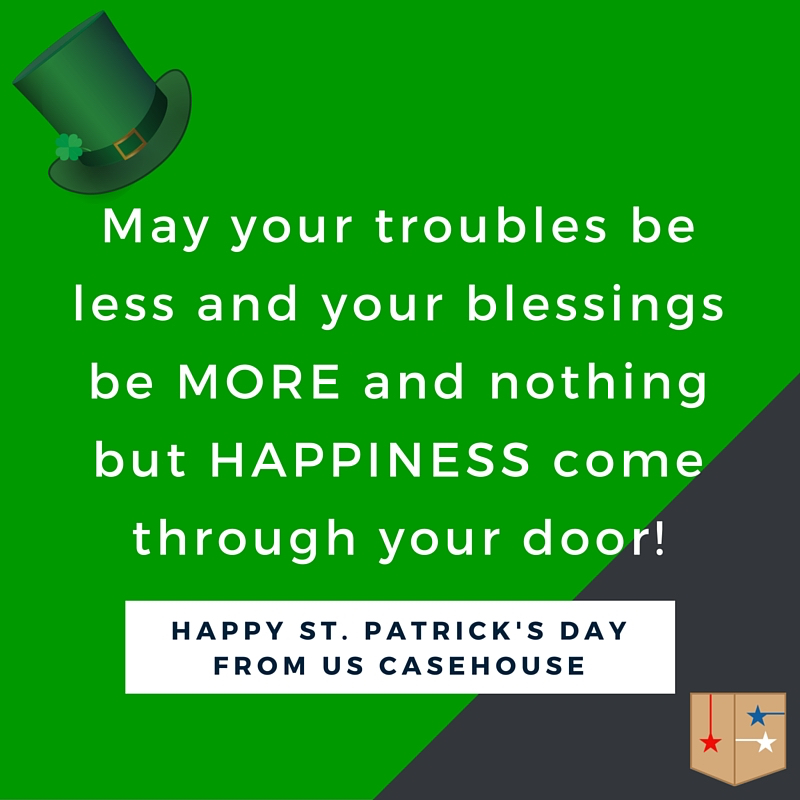 May the luck of the Irish be yours!